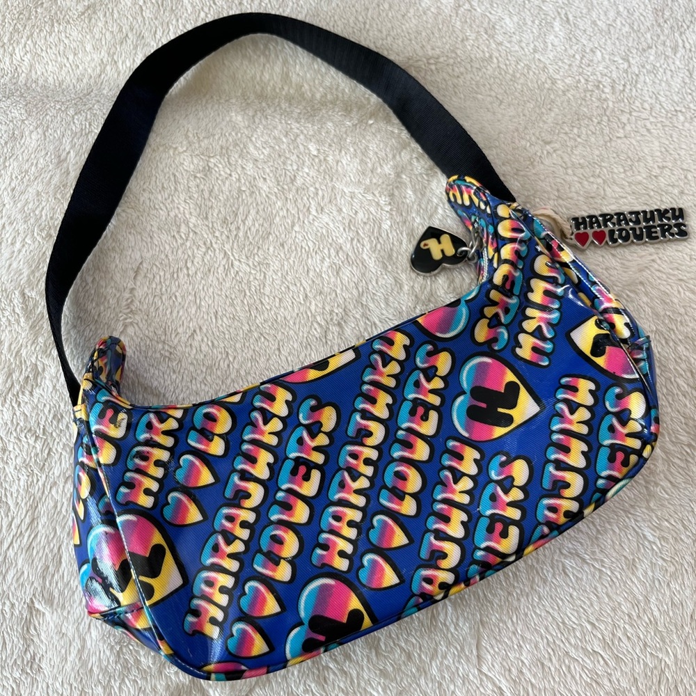 Vintage Harajuku Lovers Blue Mini Shoulder Bag